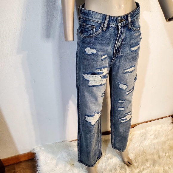 Fashion Nova Womans Jeans Medium-Wash Size 5 - Picture 7 of 14